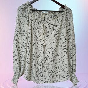 Max Studio Polka Dot Heart Blouse